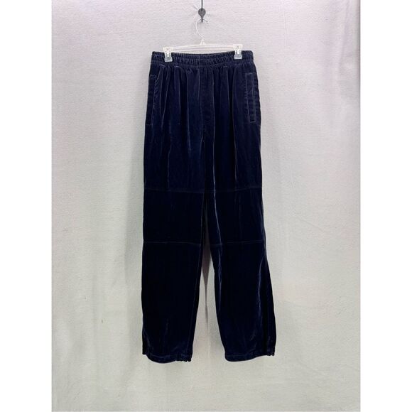 GodBody Denim Technology Womens Navy Blue Baggy Velvet Sweatpants Size XL - Picture 1 of 10